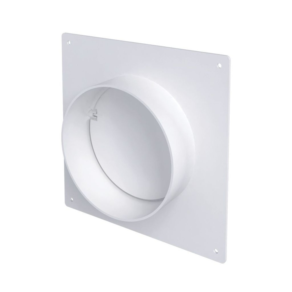 Соединитель круглых каналов с накл.пласт. и ОК D100 10SKNPO