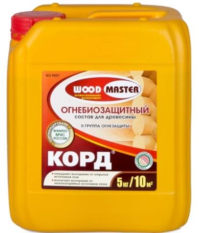 Огнебиозащитный состав КОРД 5 кг Woodmaster