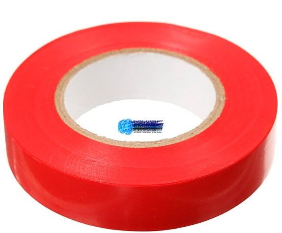 Изолента ПВХ красная 19мм х 20м Онлайт 61881