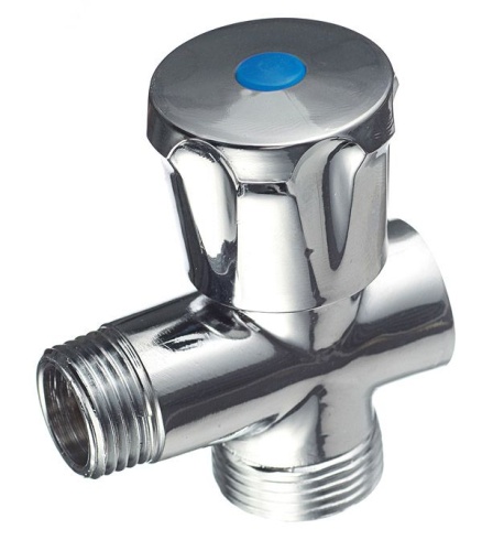 Кран трехпроходной 1/2"х1/2"х3/4" ш/ш/г СТМ