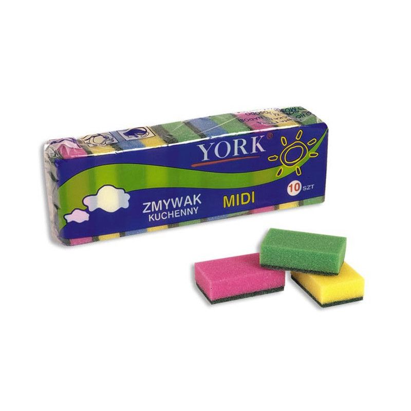 Губки для посуды Миди 10 шт York