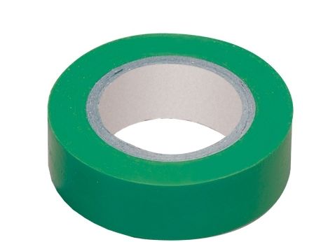 Изолента ПВХ зеленая 13мм х 11м БИБЕР