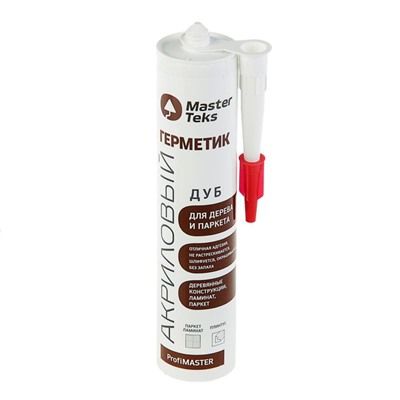 Герметик акриловый MasterTeks PM для дерева и паркета дуб (290мл) /12
