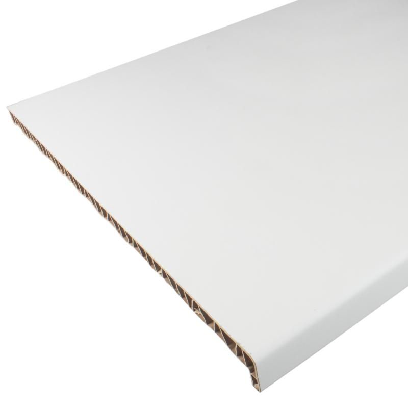 Подоконник ПВХ 600х3000 белый Мастерпласт