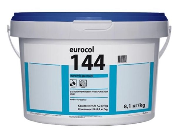 Клей двухкомпонентный Forbo Eurocol 144 Euromix PU Multi с отвердителем (8.1кг)