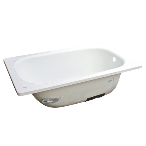 Ванна стальная Antika 1500х700х400 c опорной подставкой (белая орхидея) с рантом