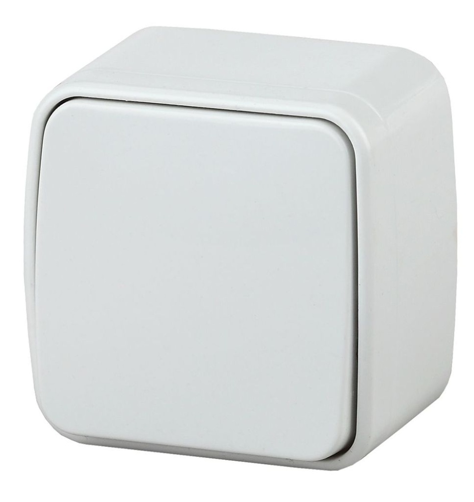 Переключатель, 10А-250В, IP20, ОУ, Polo, белый, 3-103-01