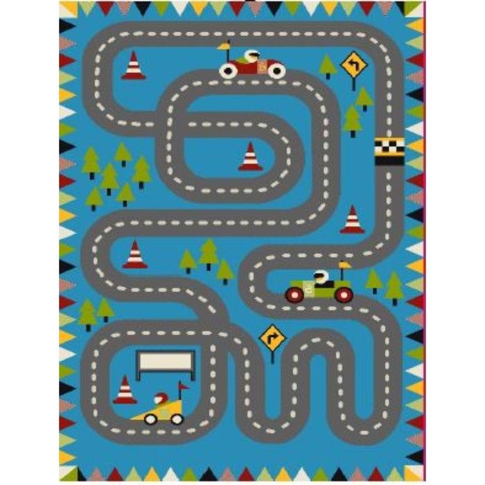 Ковер PLAY RUGS 0.8*1.5 дизайн E202A BLUE/BLUE