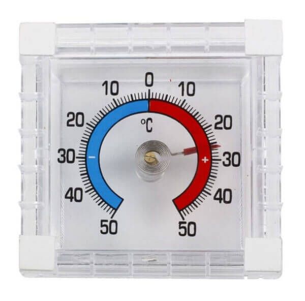 Термометр оконный Биметаллический (-50...+50) квадратный уп.