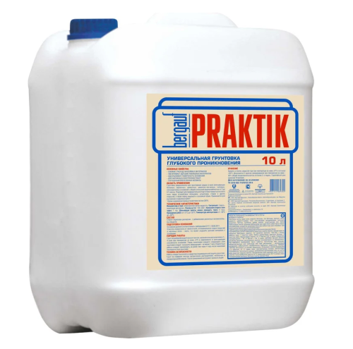 Грунтовка универсальная глубокого проникновения BERGAUF PRAKTIK 10л