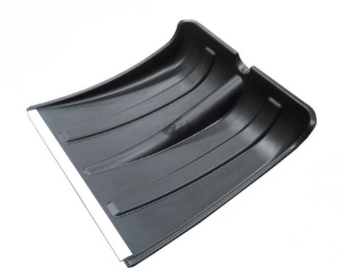 Лопата снеговая 490х370 пластиковая с планкой без черенка