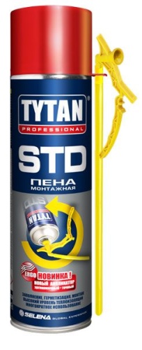 Пена монтажная бытовая Tytan STD ЭРГО (0,500л) /12