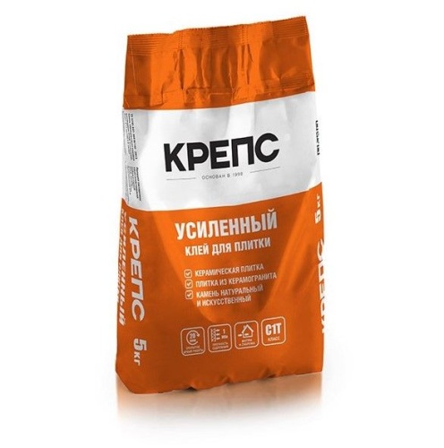 Клей для плитки КРЕПС Усиленный С1Т (5 кг) /200