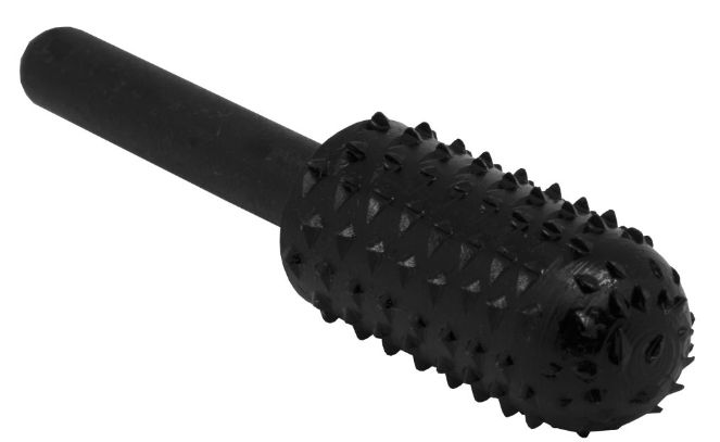 Шарошка по дереву ПРАКТИКА стальная, цилиндрическая закругленная 13 х 28 мм блистер