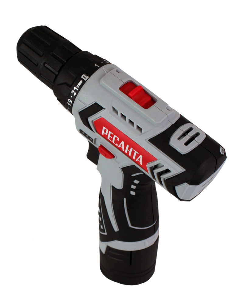 Дрель-шуруповерт аккумуляторная ДА-12-2ЛК Ресанта