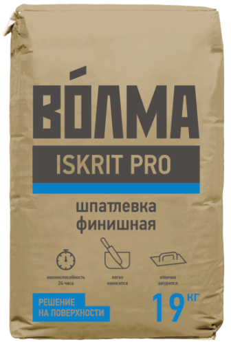 Шпатлевка ВОЛМА - ISKRIT PRO ( 19 кг) /60