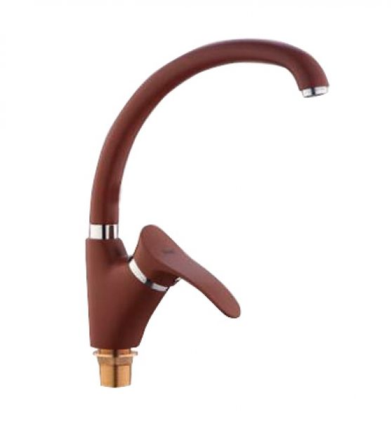 Смеситель FRAP кухня шар. 40мм бок ручка F4101-14 коричневый