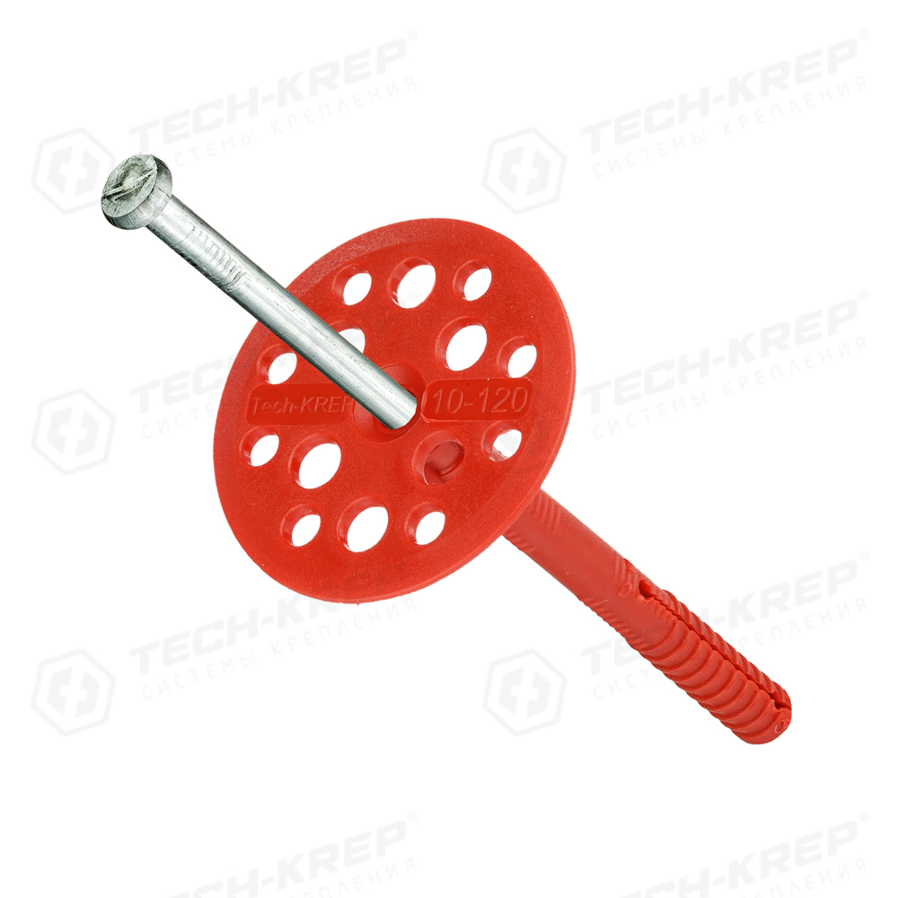 Дюбель для изоляции 10х120 с металлическим гвоздем IZM(100шт)